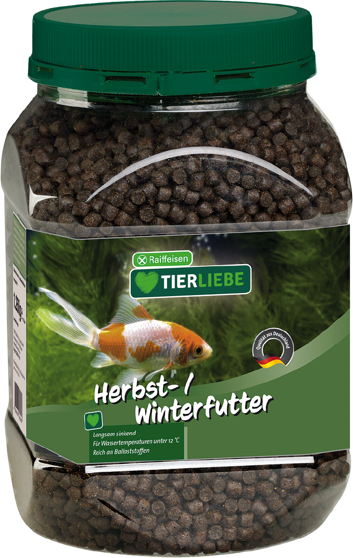 TIERLIEBE Teichfischfutter Herbst-/Winterfutter